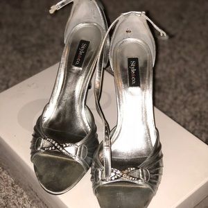 Silver sandals